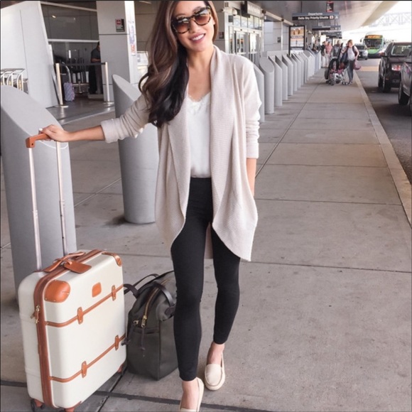 Barefoot Dreams Circle Cardigan Silver 